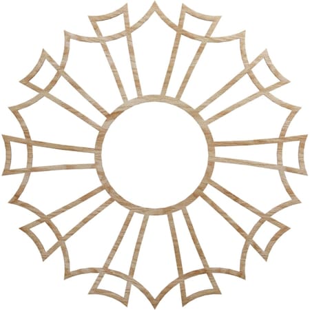 Ekena Millwork Augustus Wood Fretwork Pierced Ceiling Medallion, Red Oak, 30"OD x 10 1/2"ID x 3/8"T CMWP30X30X0375AURO